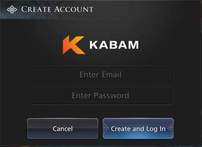 Screenshot of the CREATE ACCOUNT Page