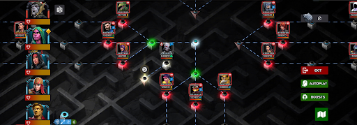 A screenshot of the twisting Labyrinth and even more twisted Champions that await you in its depths.