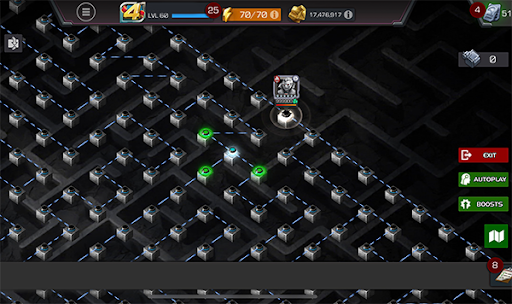 A screenshot of the winding maze that is the Abyss of Legends.