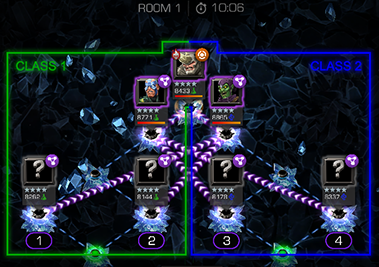 A screenshot of the incursions map, highlighting each player's side.