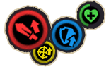 An image of various status effect icons.