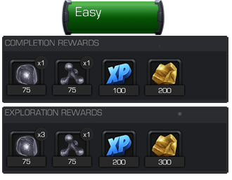 A screenshot of the easy Proving Grounds Daily Quest rewards