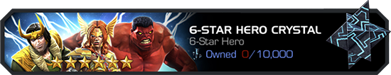 Screenshot of the 6-Star Hero Crystal.