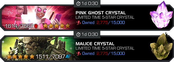 Examples of 5-Star Featured Hero Crystals