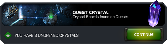 Screenshot of the Quest Crystal.