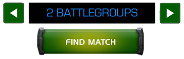 An image showing the amount of battlegroups selection paired with a find match button.
