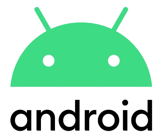 Image of the Android logo, which links to the Google Play Support site.